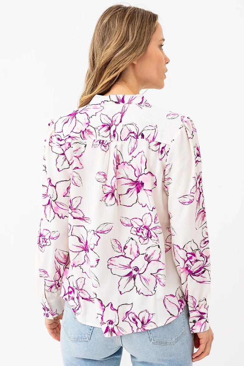 Le chemisier fluide fleuri