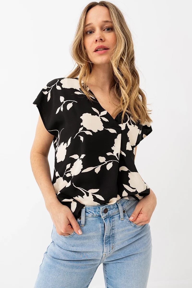 La blouse ample fleurie