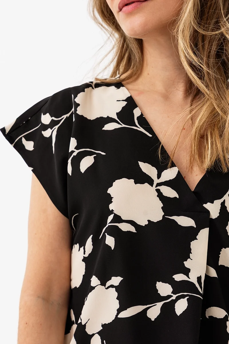 La blouse ample fleurie