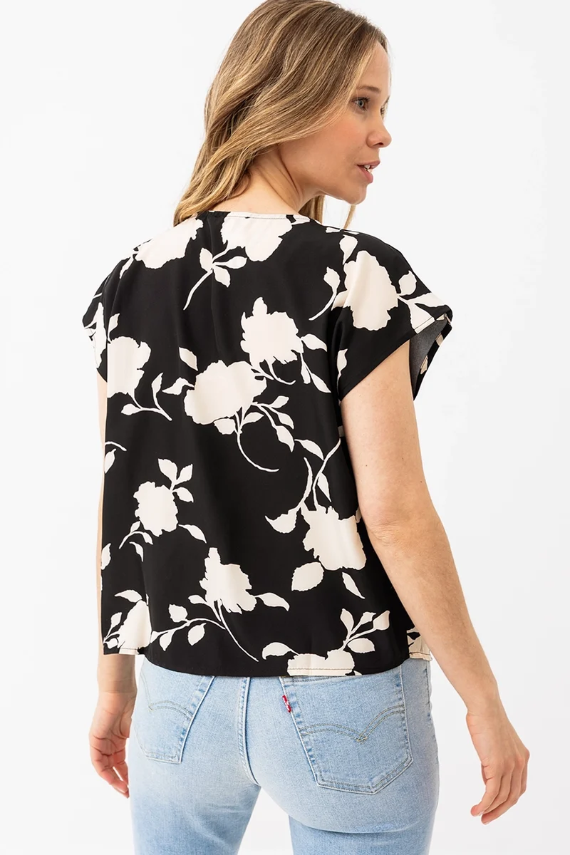 La blouse ample fleurie