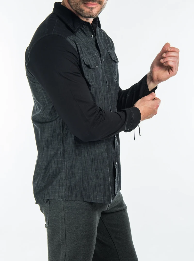 Chemise à rayures à coupe ajustée