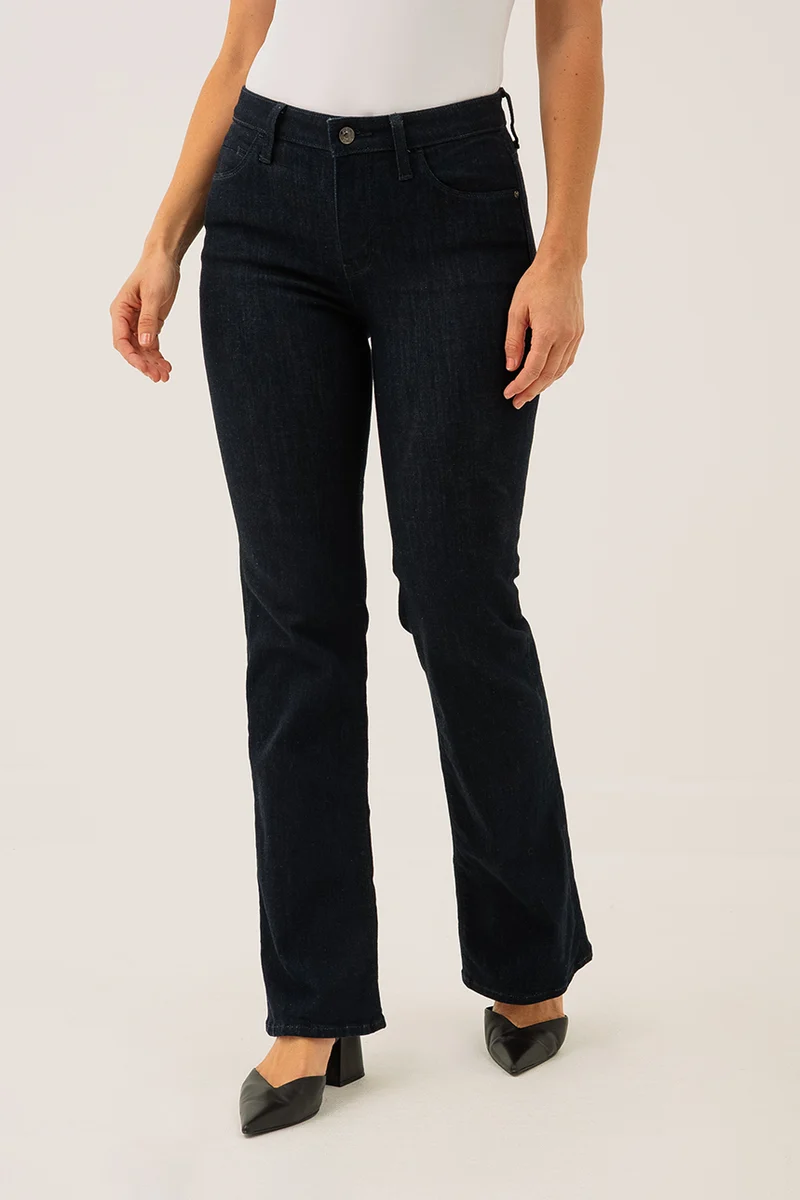 Le jeans semi-évasé bleu foncé | Modèle Sexy Boot