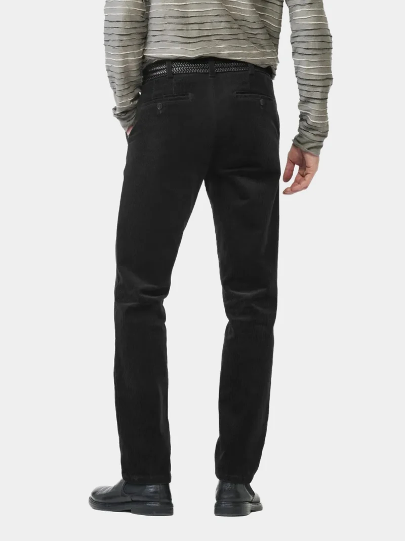 Pantalon Bonn Meyer noir en velours côtelé