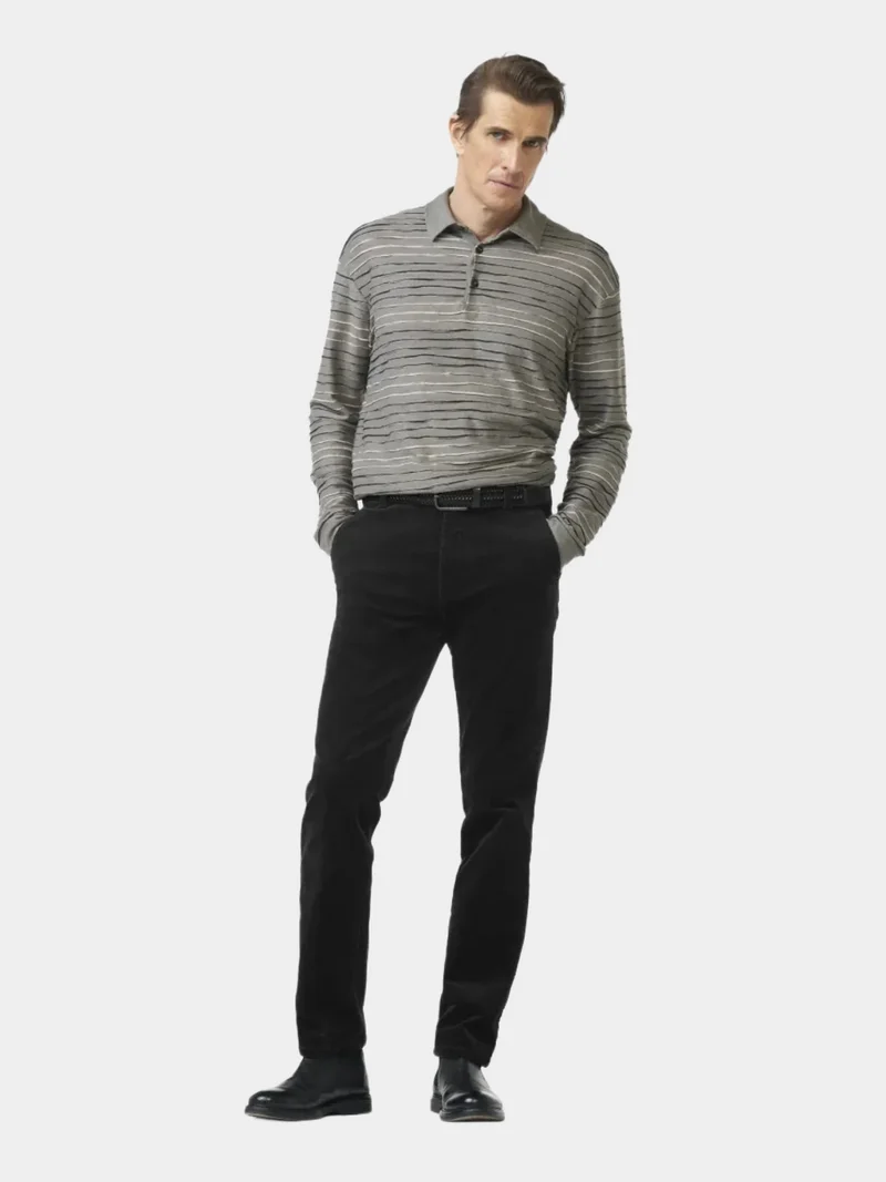 Pantalon Bonn Meyer noir en velours côtelé
