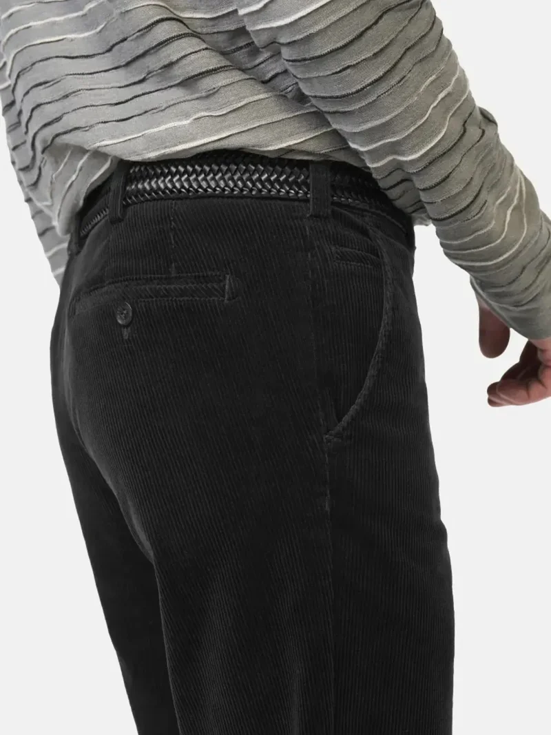 Pantalon Bonn Meyer noir en velours côtelé