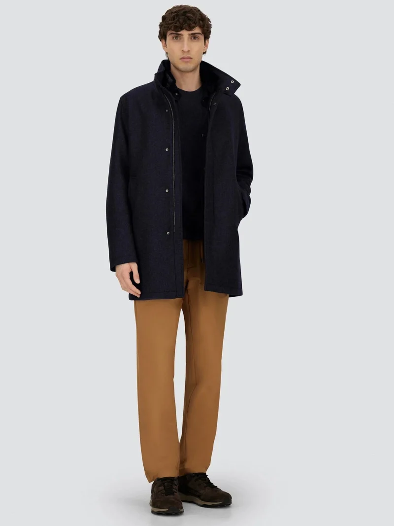 Manteau Herno marine en laine