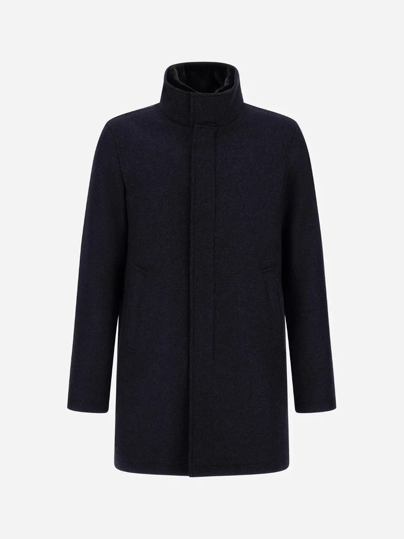 Manteau Herno marine en laine