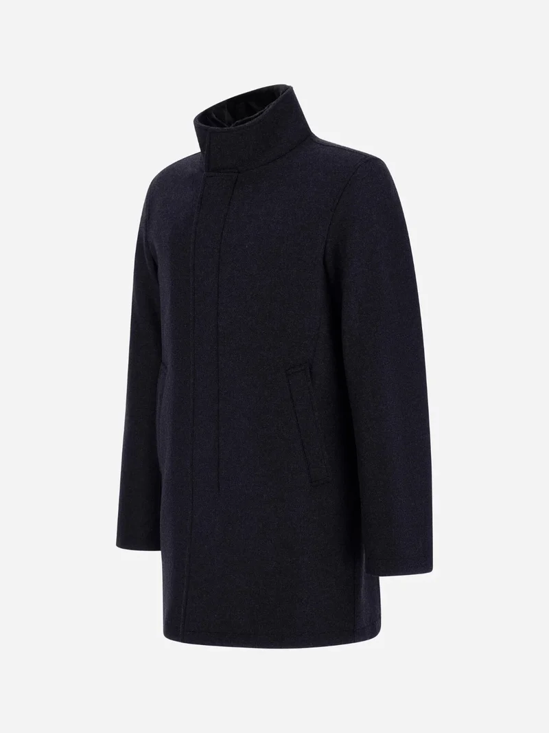 Manteau Herno marine en laine