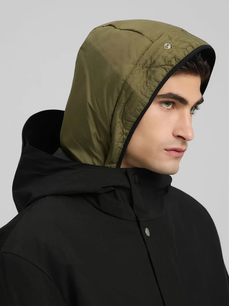 Parka imperméable Replay noire