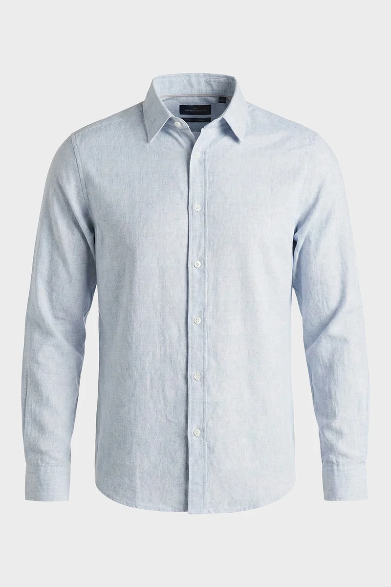 La chemise manches longues en lin