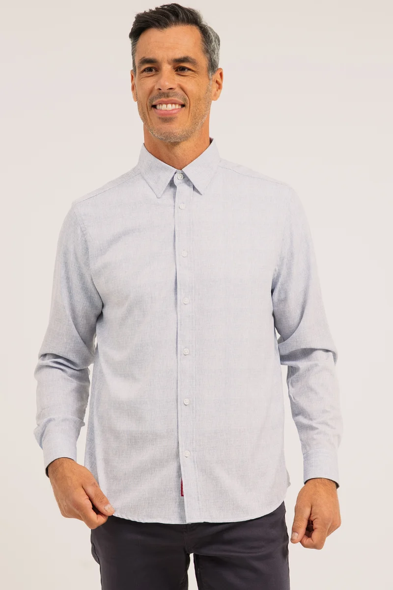 La chemise manches longues en lin
