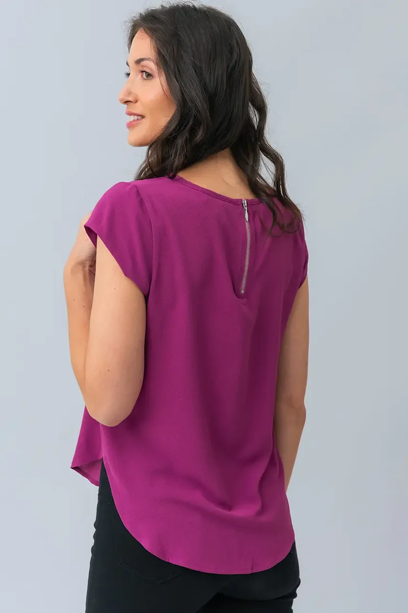 La blouse unie texturée