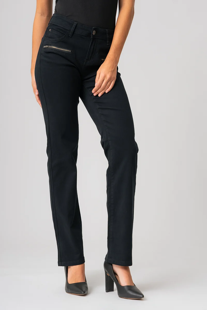 Le jeans droit de couleurs