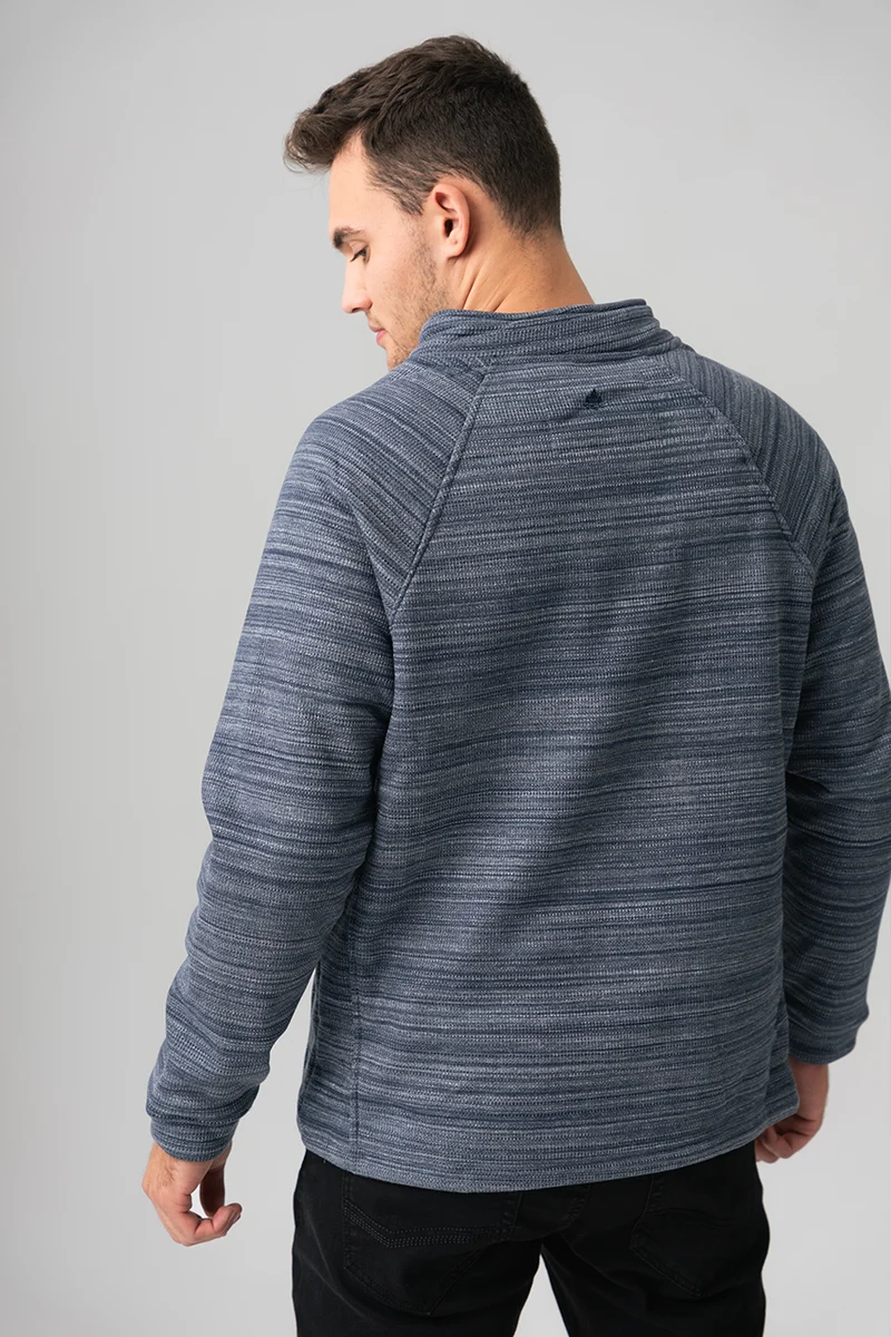 Le chandail demi-zip doublé de molleton