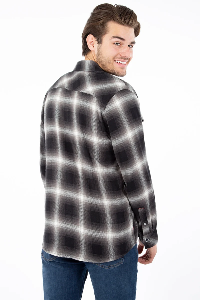 Chemise en flanelle à carreaux | Projek Raw | Modèle Lucian | 2 couleurs