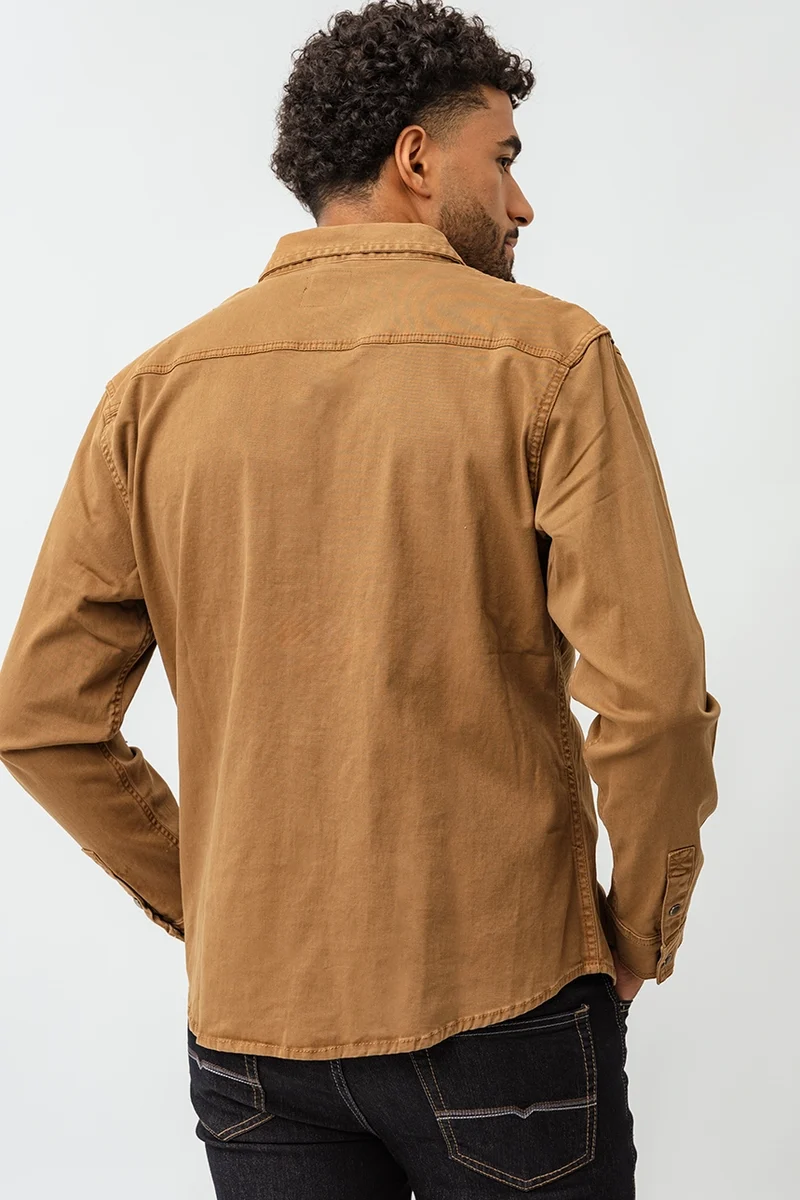 La chemise de travail unie