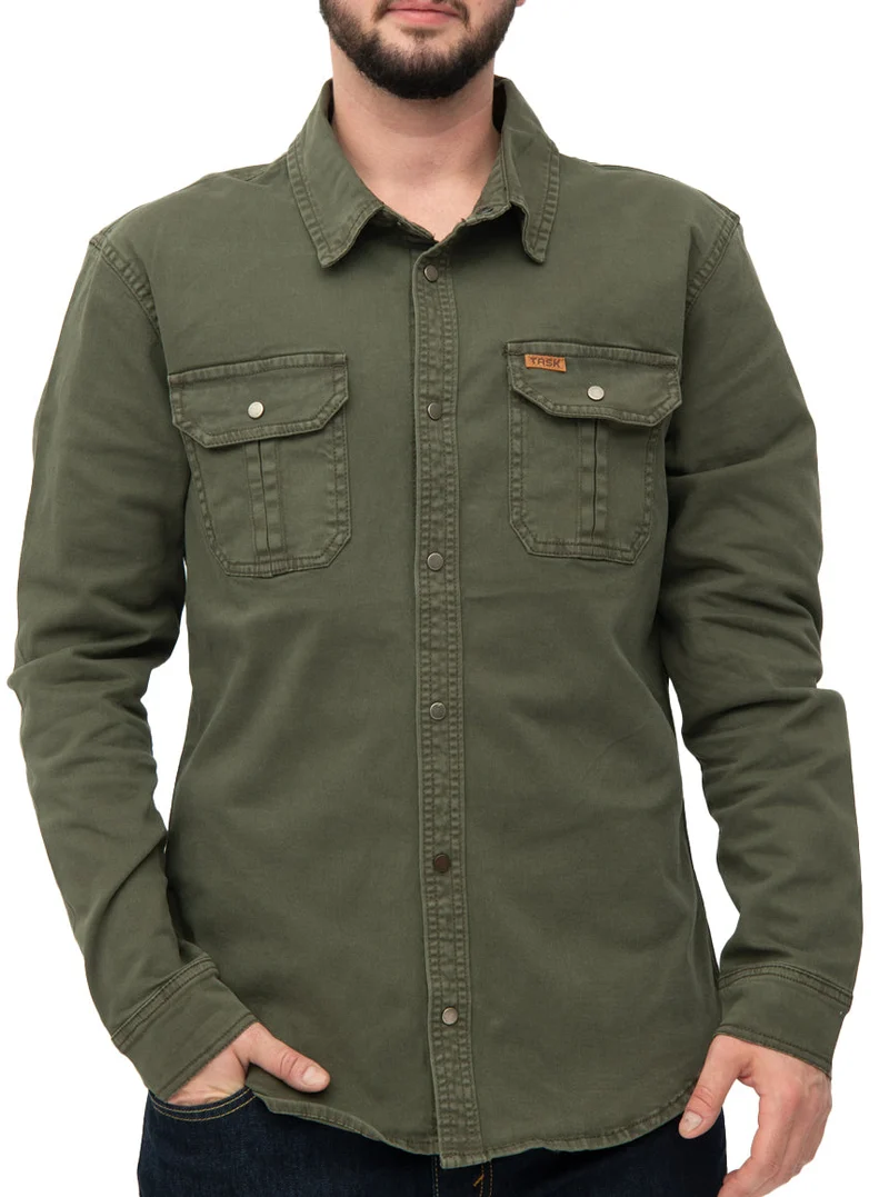 La chemise de travail unie