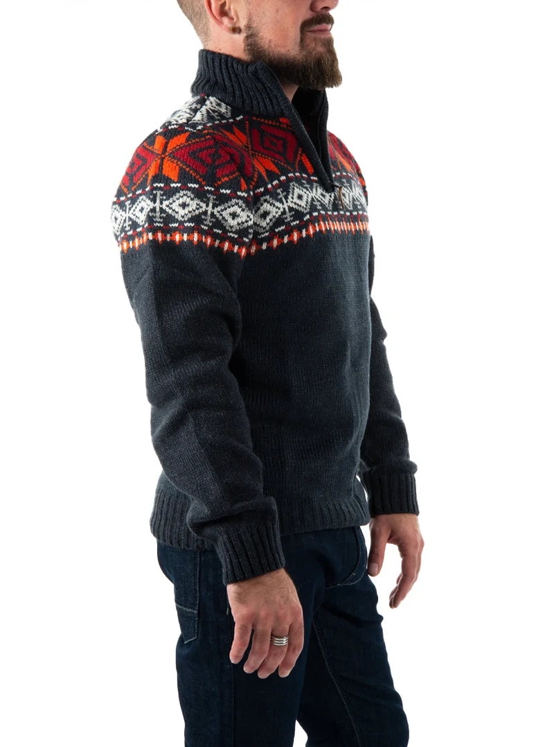 Le chandail à tricot jacquard