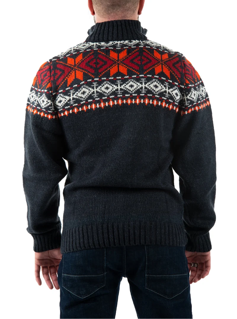 Le chandail à tricot jacquard