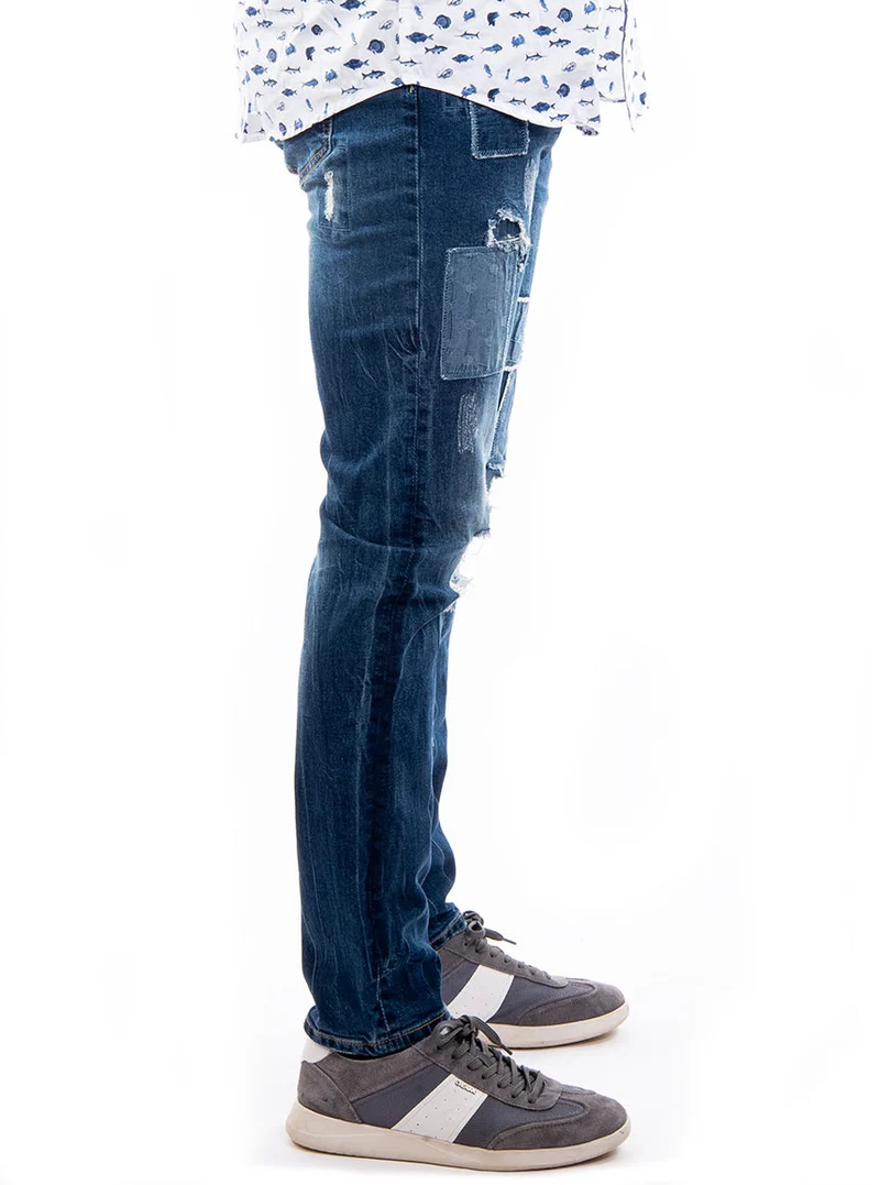 Jeans avec pièces Pentagone