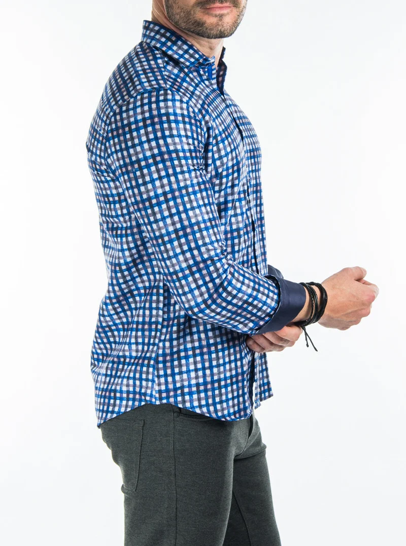 Chemise à carreaux à coupe ample