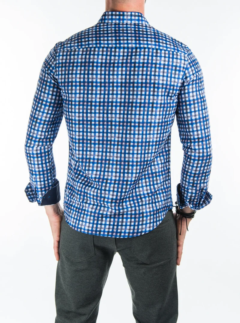 Chemise à carreaux à coupe ample
