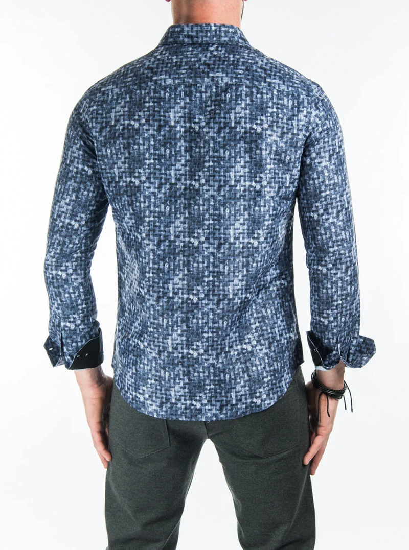 Chemise à carreaux à coupe droite