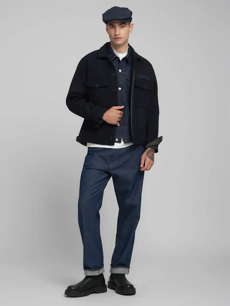 Veste Replay marine en laine