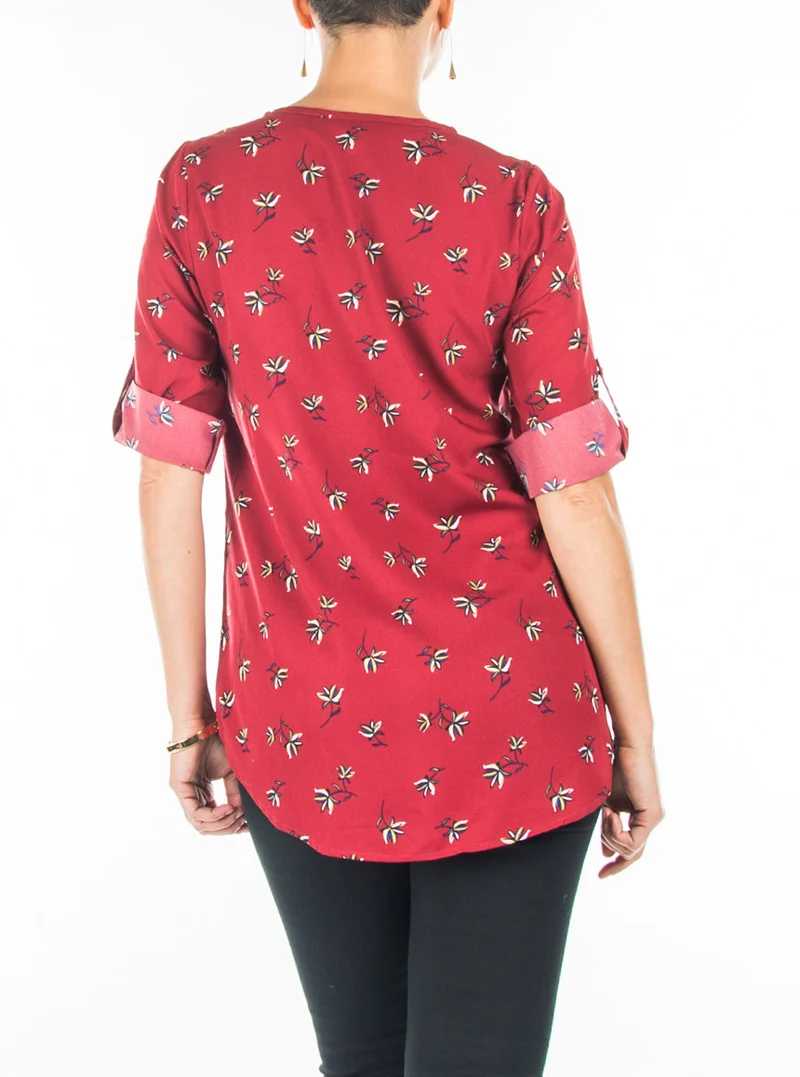 Blouse à imprimé floral