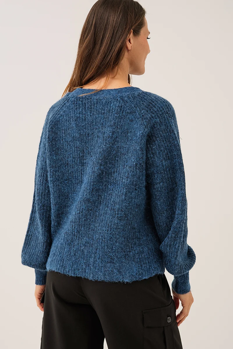 Le cardigan en tricot ample