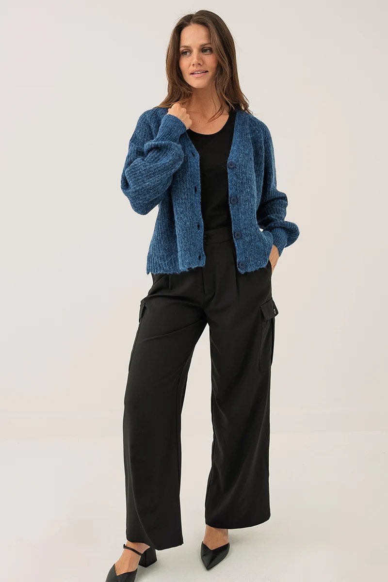 Le cardigan en tricot ample