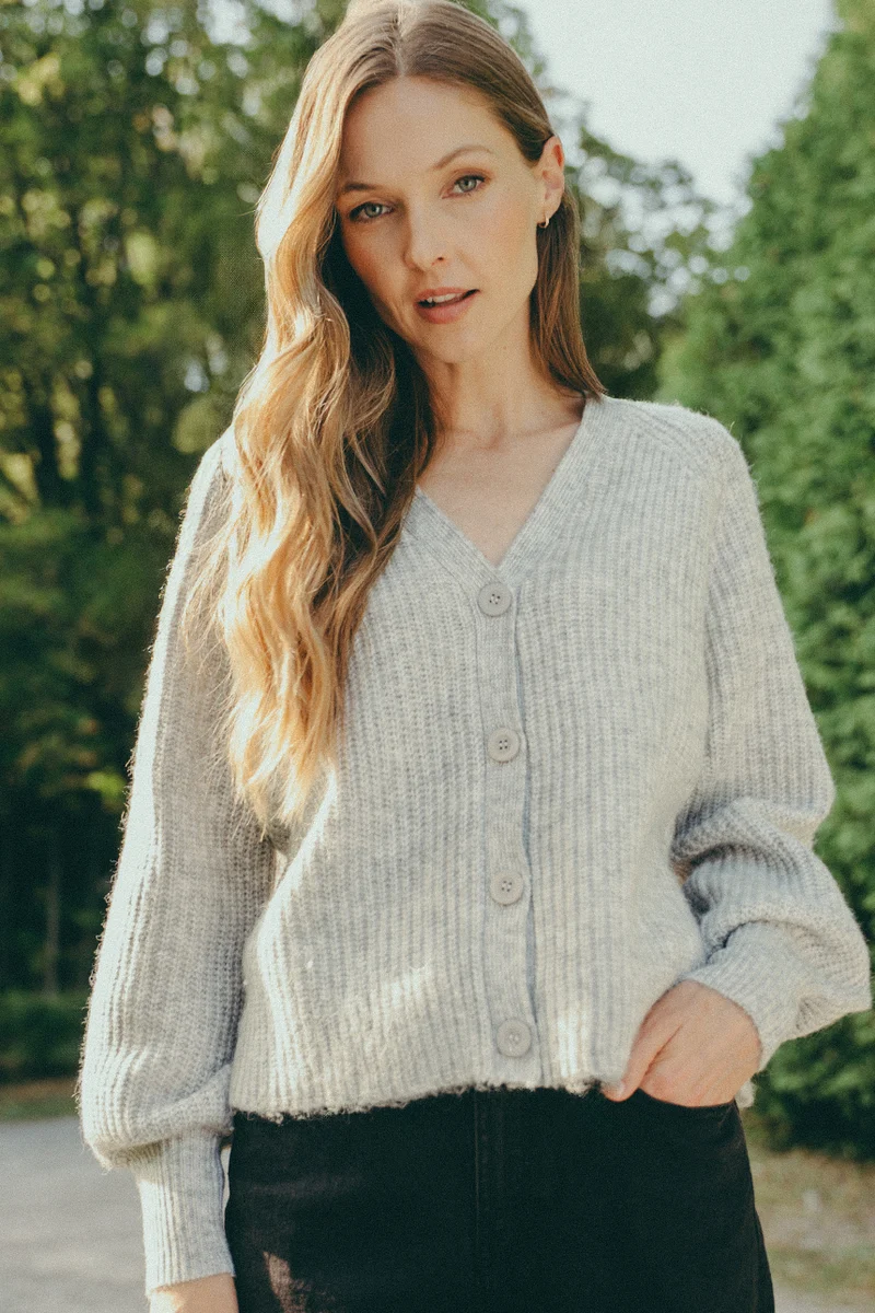 Le cardigan en tricot ample