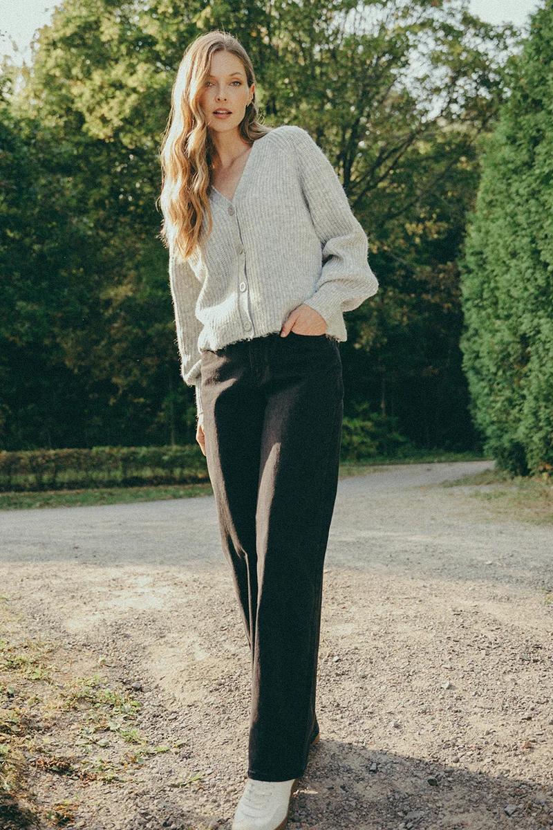 Le cardigan en tricot ample