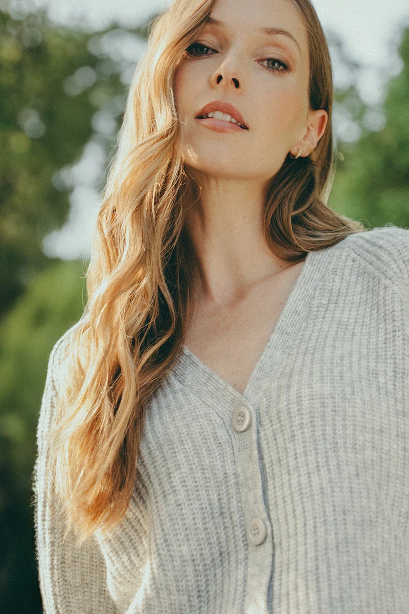 Le cardigan en tricot ample