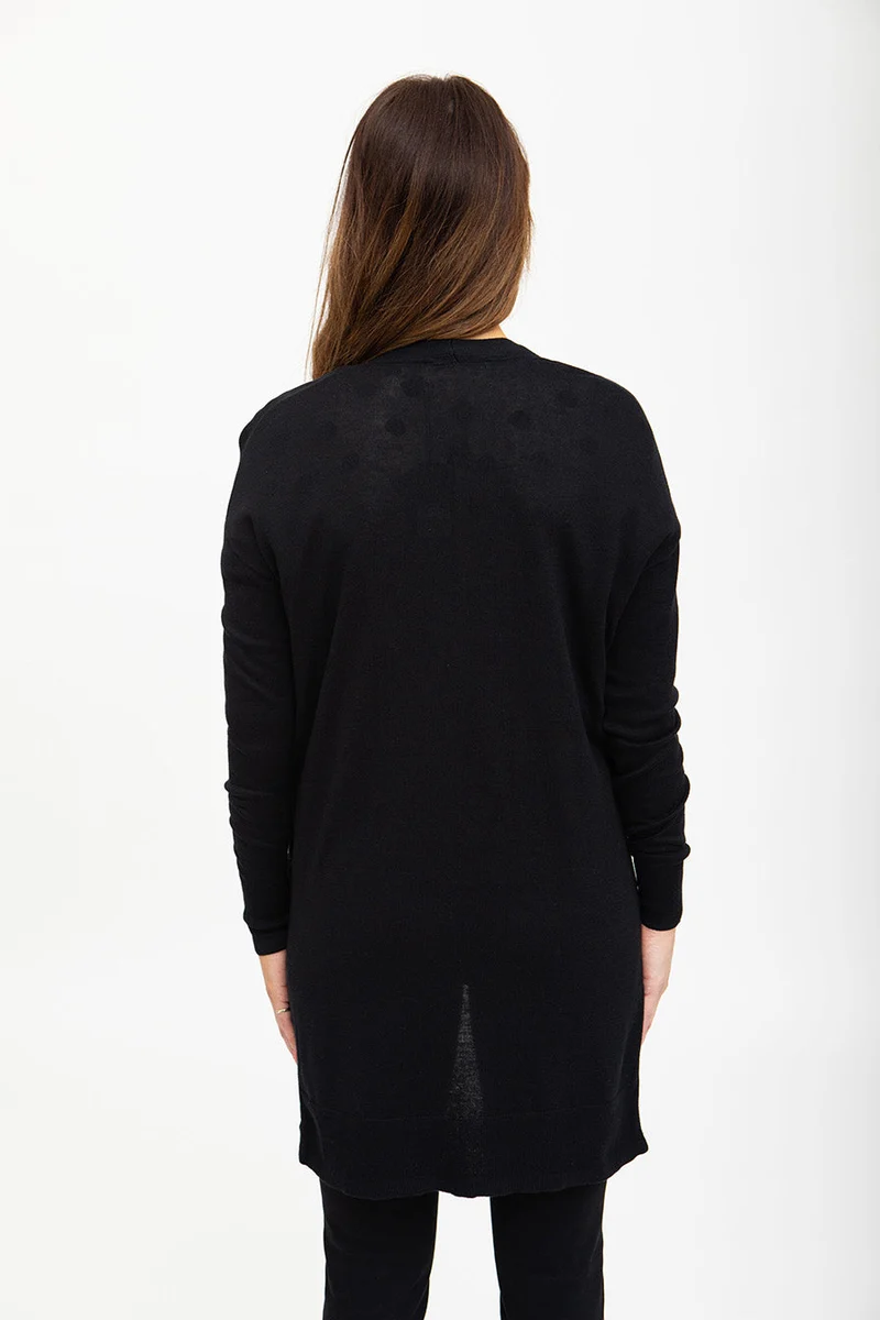 Cardigan long forme ouverte | 3 couleurs