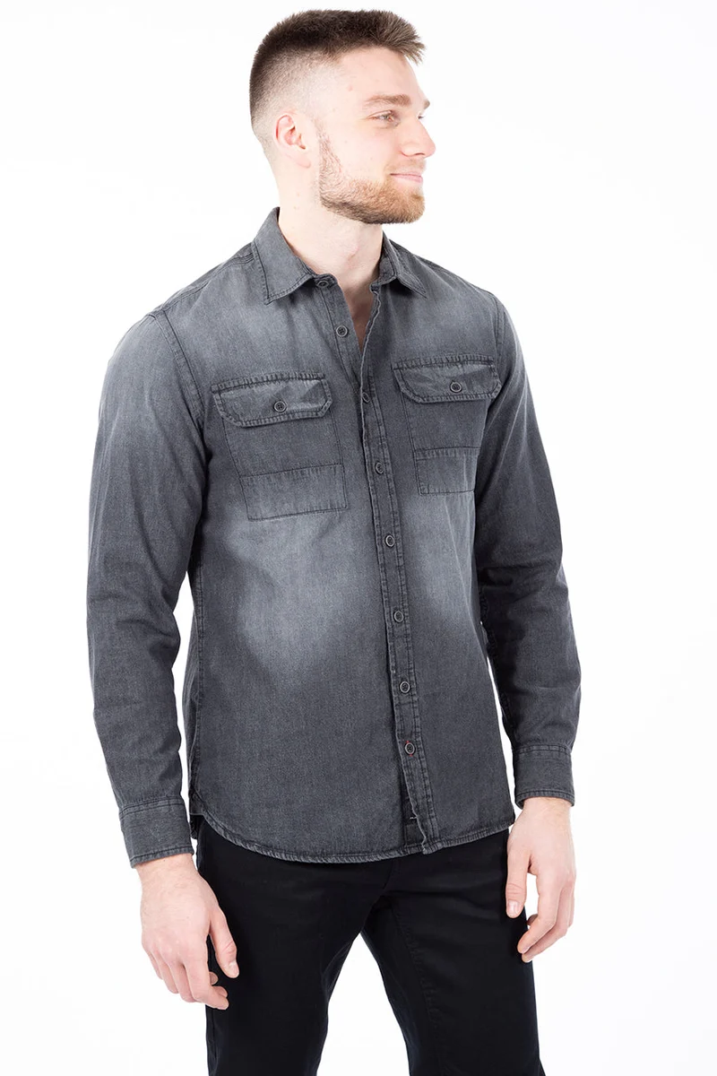 Chemise aspect denim | Projek Raw