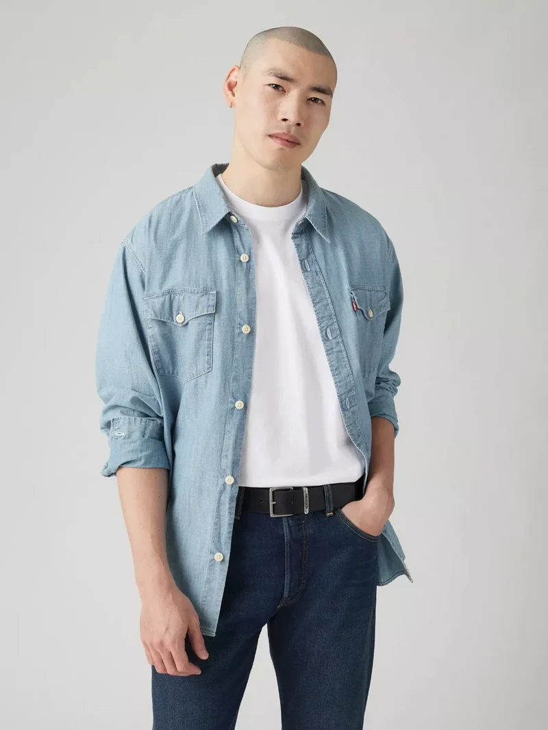 Ceinture Levi's noire en cuir