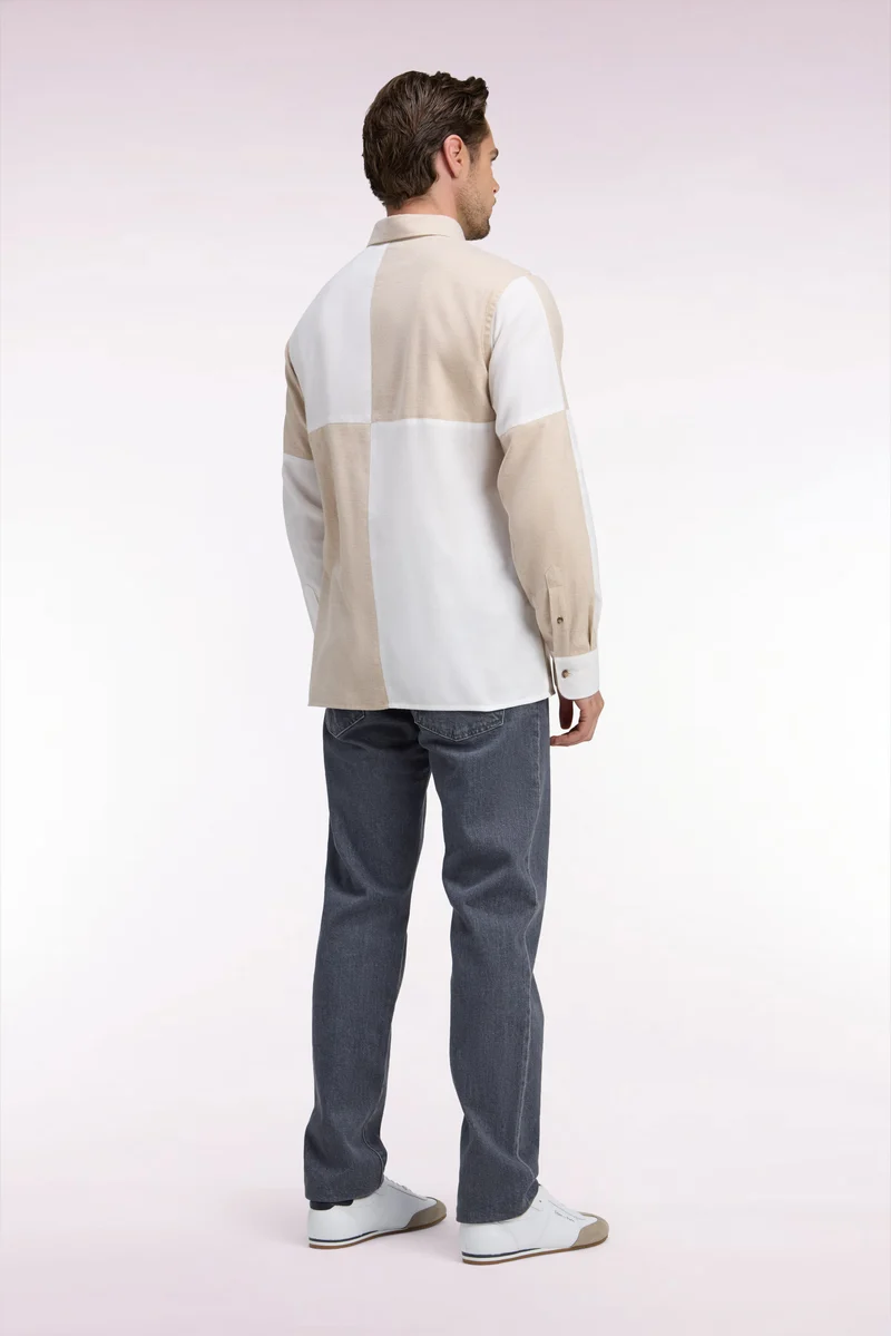 Jean en denim stretch one wash gris coupe regular