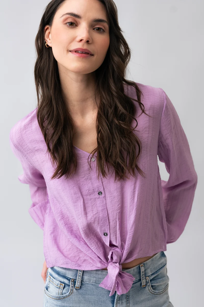 La blouse fluide à nouer