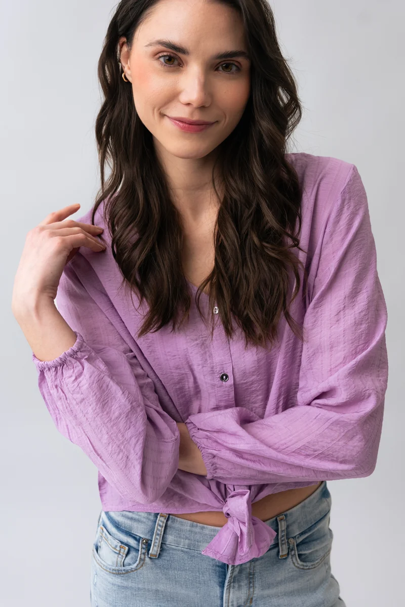 La blouse fluide à nouer
