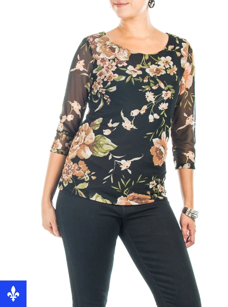 Blouse en maille | Fabriquée au Québec