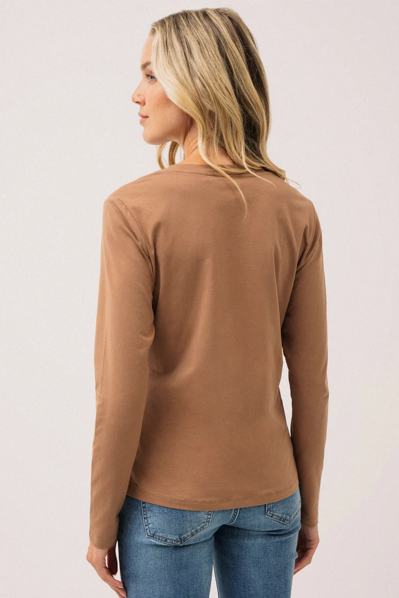 Le t-shirt basique à manches longues