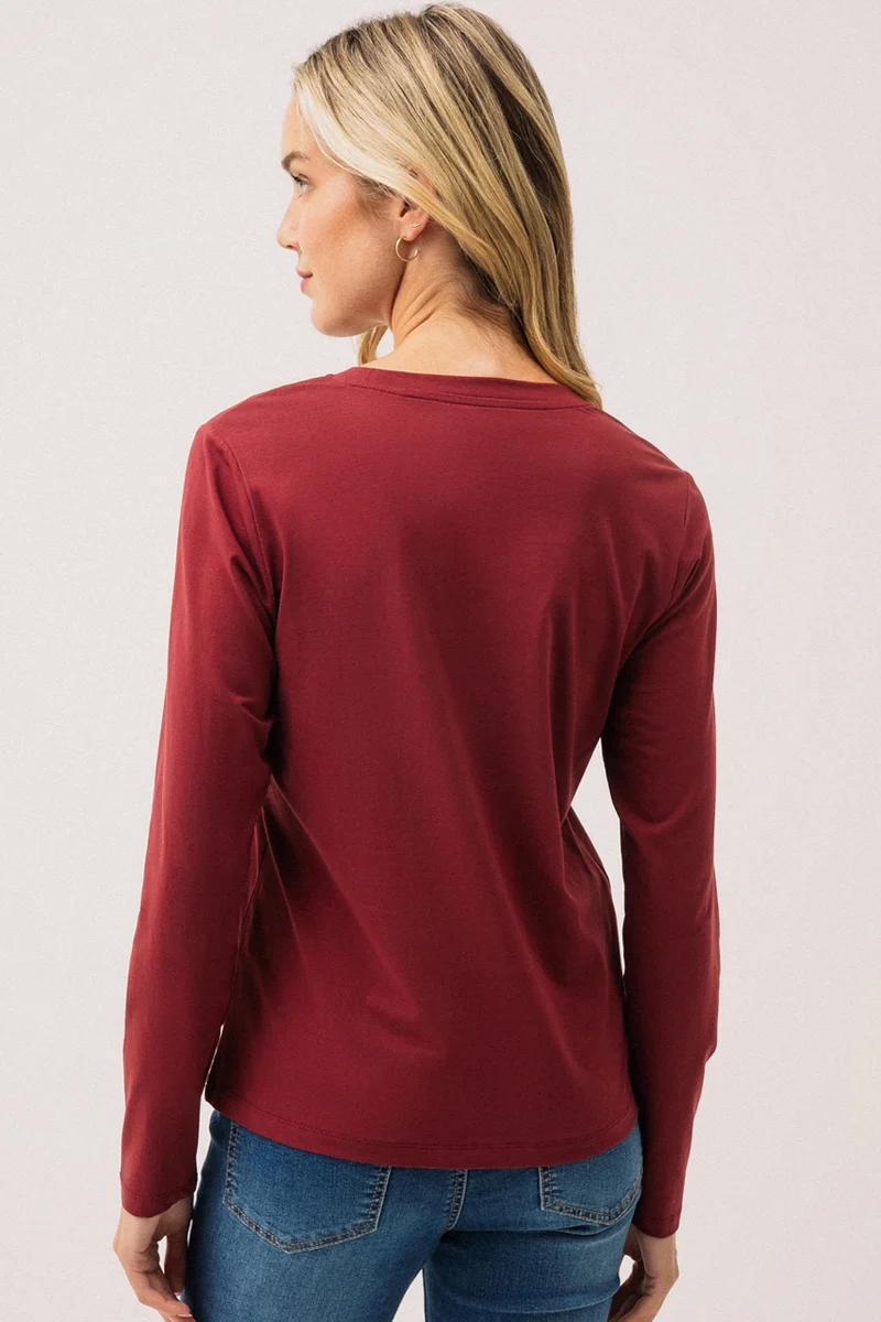 Le t-shirt basique à manches longues