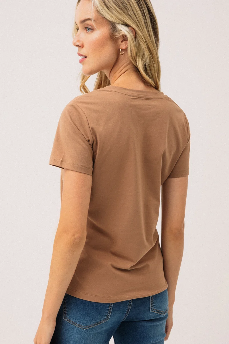Le t-shirt basique à manches courtes