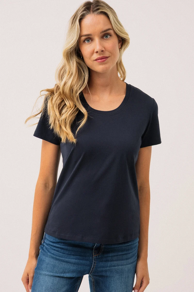 Le t-shirt basique à manches courtes