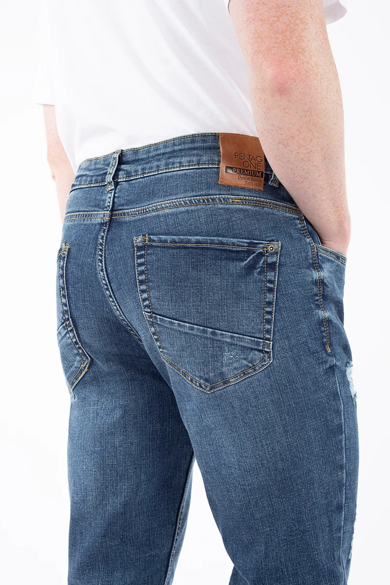 Jean étroit détails usés | Modèle G_Fit | 2 couleurs