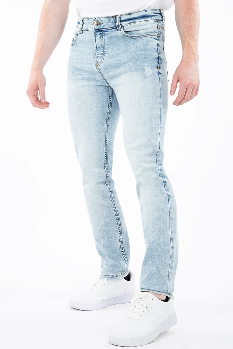 Jean étroit détails usés | Modèle G_Fit | 2 couleurs