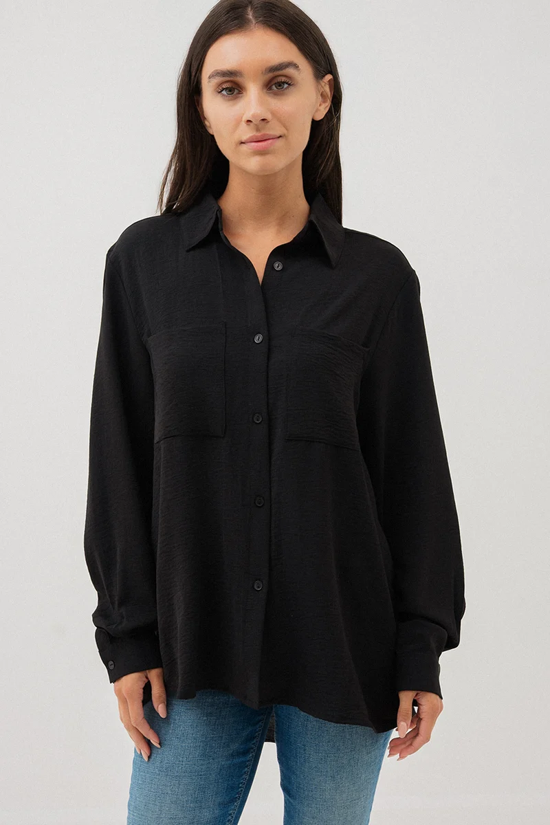 La blouse classique en crêpe