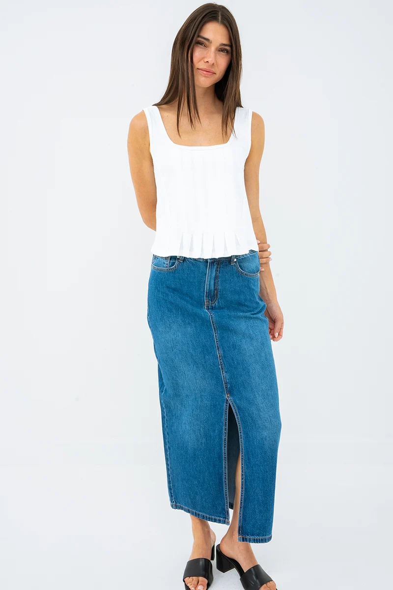 La camisole courte en jersey
