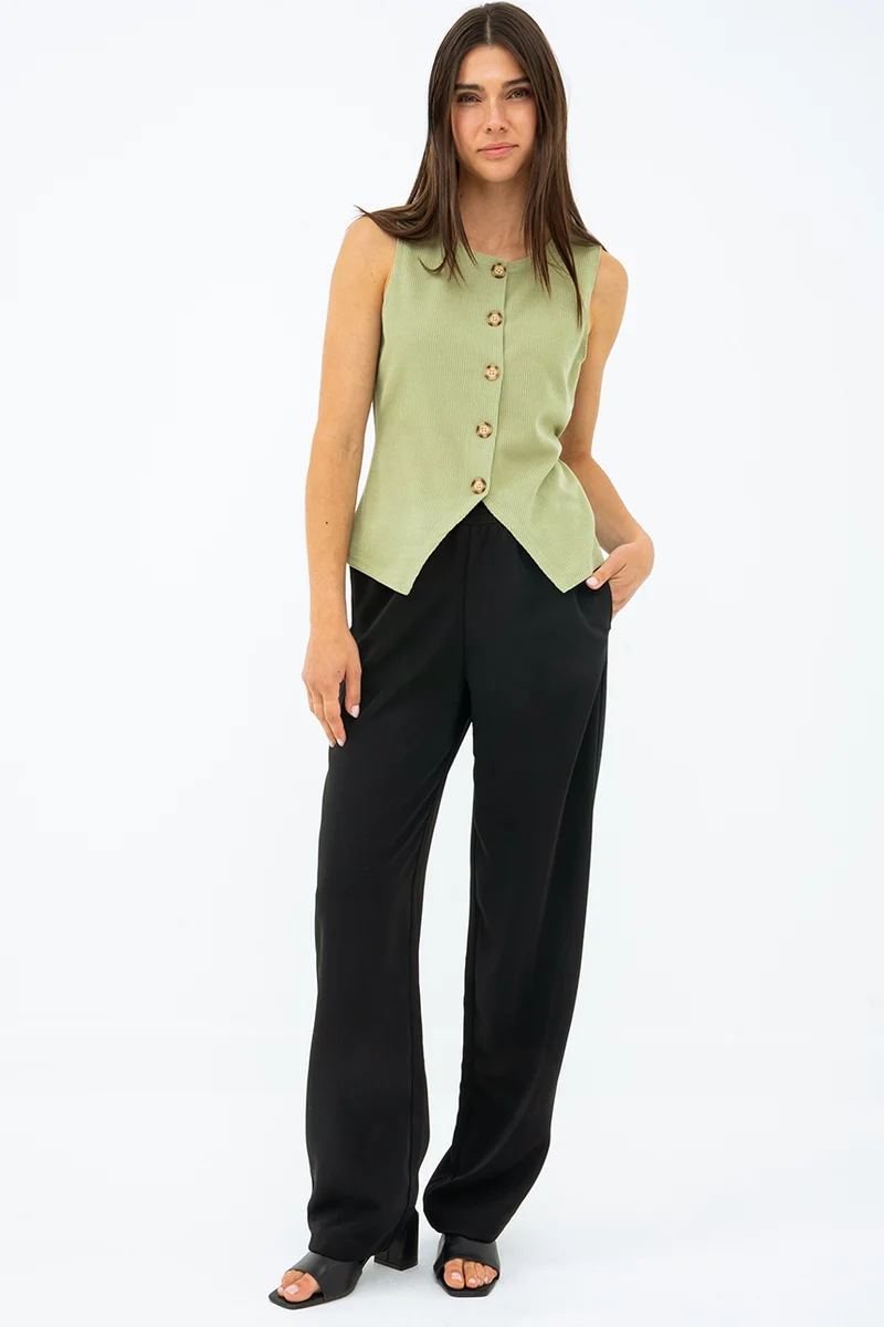La camisole uni aspect veste